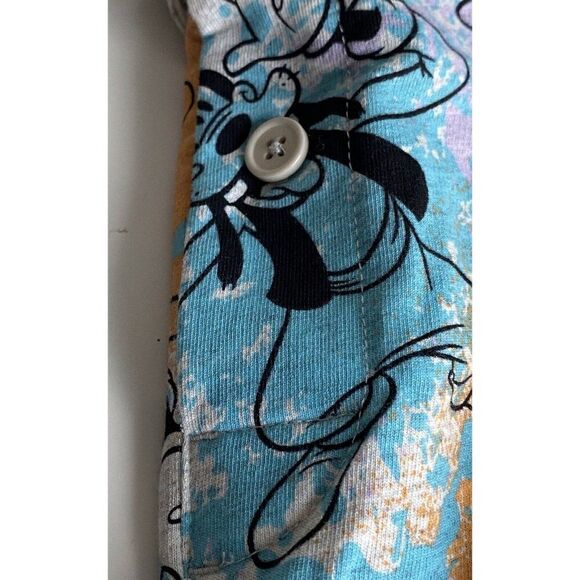 Disney Parks Men's Sz L Splatter Goofy Jogger Lounge Pants Elastic Drawstring - Picture 6 of 16